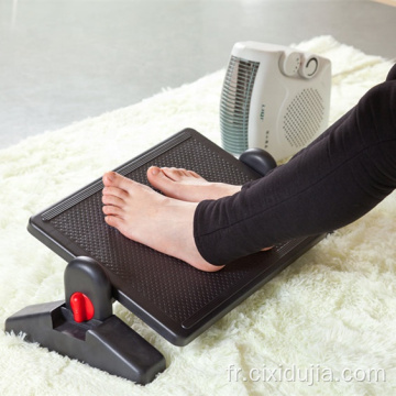 Repose-pieds de massage à angle réglable en acier pour le bureau